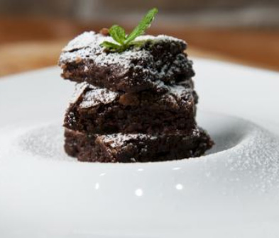 Dark chocolate brownies